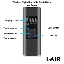 Load image into Gallery viewer, I-Air Wireless Digital Portable Tire Inflator Air Pump