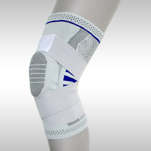 Load image into Gallery viewer, HPS | KNEE SUPPORT W/SILICONE &amp; BANDAGE | GRAY | CSI-SU082
