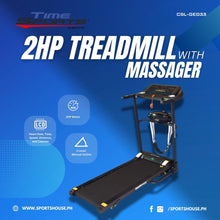 Load image into Gallery viewer, TIMESPORTS | 2 HP MOTORIZED TREADMILL WITH MASSAGER | CSL-GE033
