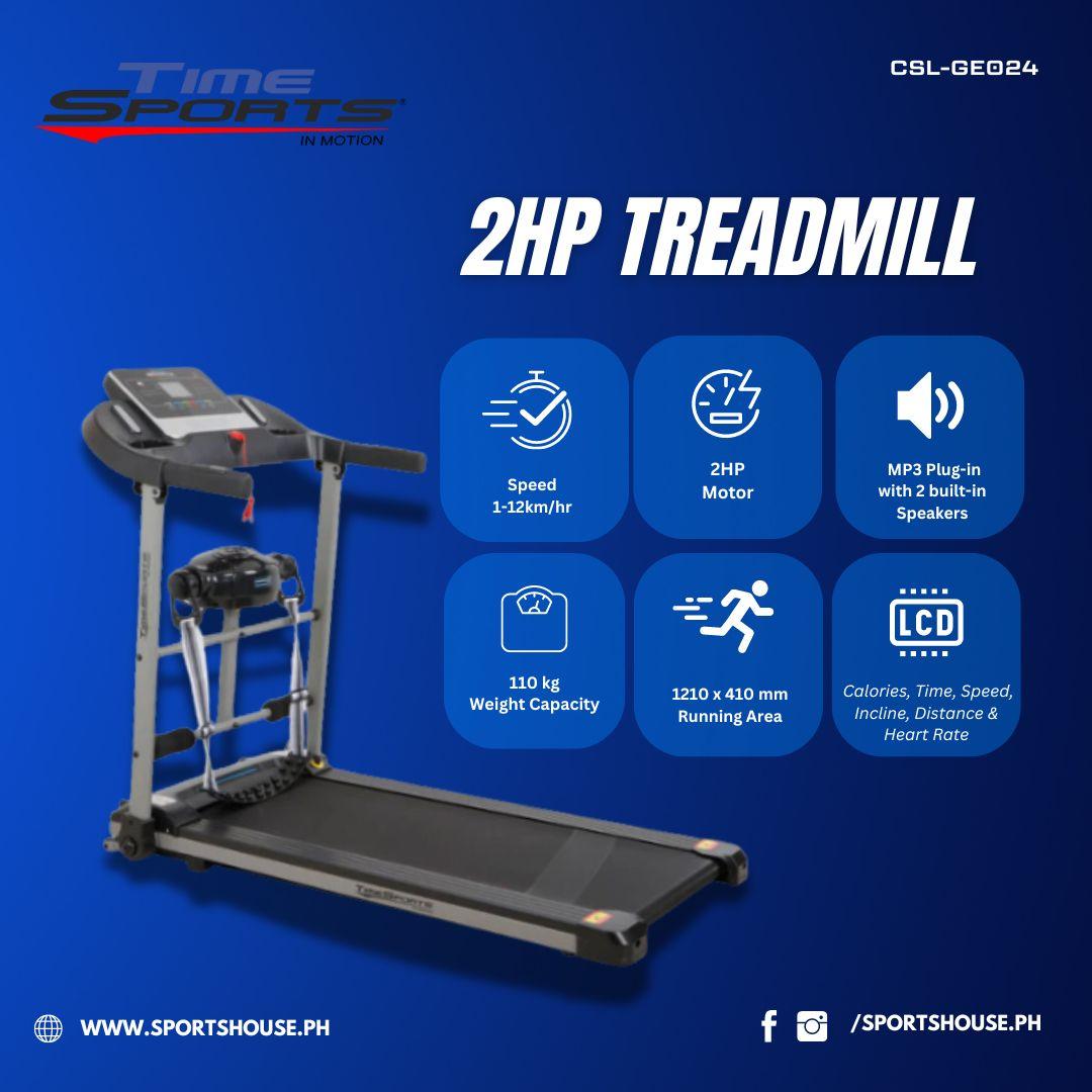 TIMESPORTS HP MOTORIZED TREADMILL WITH MASSAGER CSL-GE024